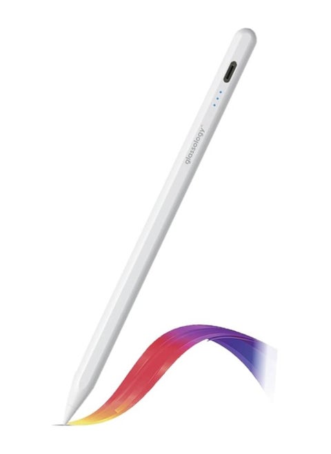 Universal Stylus Pen for Touch Screens – Compatible with iOS & Android Devices (iPad, iPhone, Samsung, Laptops, Tablets) – White