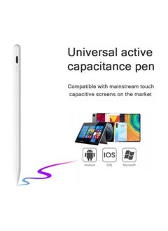Generic Universal Stylus Pen for Touch Screens – Compatible with iOS & Android Devices (iPad, iPhone, Samsung, Laptops, Tablets) – White  - Image 4