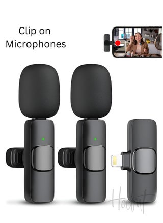 ميكروفون لجهاز iPhone ميكروفون لاسلكي Lavalier لجهاز iPhone iPad 2.4G فائق التأخير المنخفض iPhone ميكروفون صغير iPhone ميكروفون لتسجيل الفيديو ومقابلة Vlog (2 في 1) - pzsku/Z71D6E80C91954D08F003Z/45/_/1698509176/bb026cd7-f42b-4147-ac10-9c479b552487
