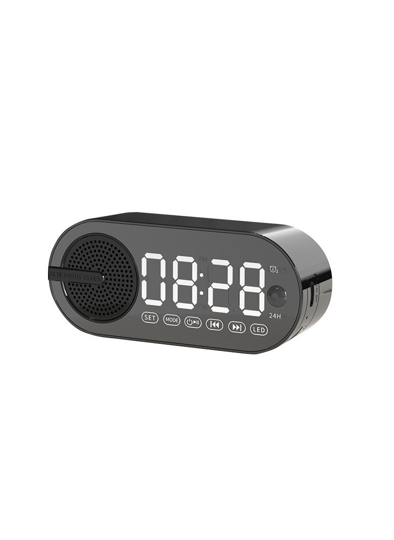 MIXDE LED Digital Alarm Clock,Desk Clock And Bedside Clock With FM Radio,Bluetooth Speaker With Night Light And Snooze Model,Rechargeable Alarm Clock For Bedrooms  - Image 1