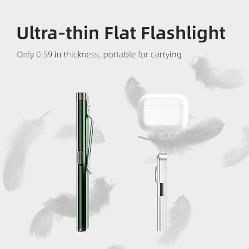WARSUN Compact Multi-Mode Pocket LED Flashlight - 675LM, USB-C Rechargeable, IPX4, Dual Material, Red/Blue Strobe, for Everyday Carry & Travel - Image 3