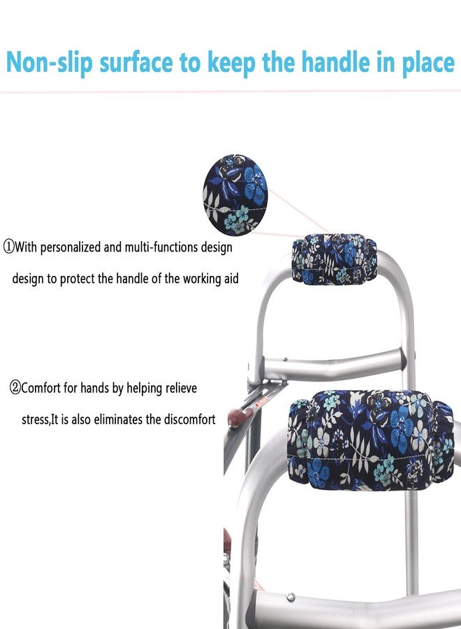 AMISTOLOLO Walker Grip for adult Soft Cushion Padding for Folding Rolling Universal pad Walker Padded Hand Grip Covers Walker Grips Soft Cushion Hand for Walking Universal Walker Hand Grip Covers - Image 3
