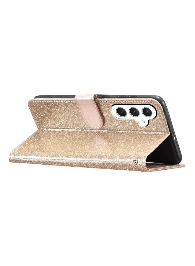 S-TOP Case For Samsung Galaxy A55 Glitter Powder Flip Leather Phone Case - Image 5