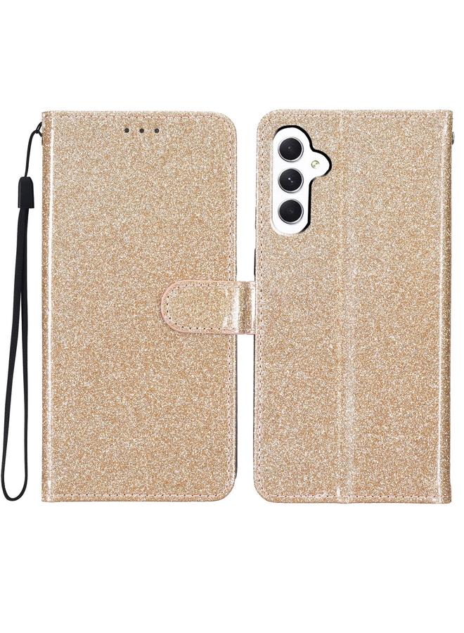 S-TOP Case For Samsung Galaxy A55 Glitter Powder Flip Leather Phone Case - Image 1