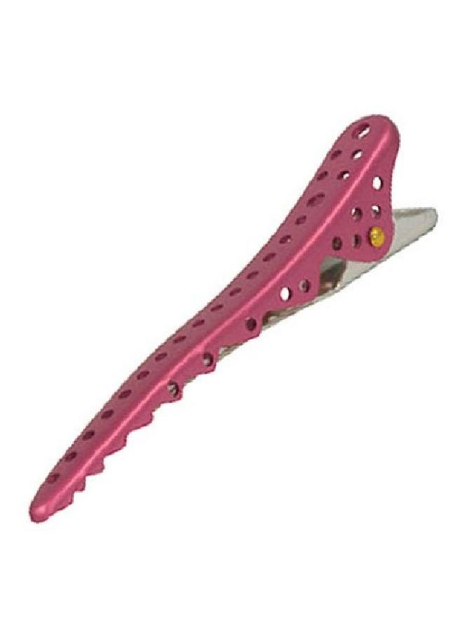 Y.S.Park - Ys Park Shark Clips Pink Metal 8Pcs - Image 1