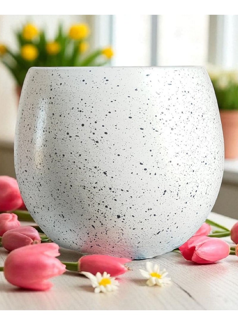 كلور زون بوتري بوت زرع فخار - مقاس 10 سم لتزيين المكتب واكسسوارات المطبخ وديكور المنزل ، طين محروق - Image 2