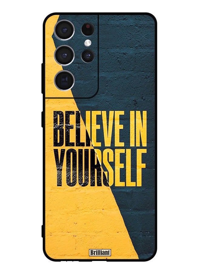 Brilliant - Protective Case Cover For Samsung Galaxy S21 Ultra 5G Believe In Yourself - Image 1