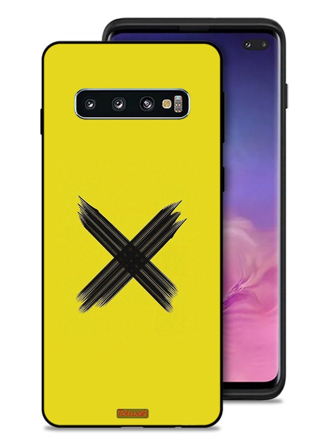 Tolwak Samsung Galaxy S10 Plus Protective Case Cover X Pattern - Image 1