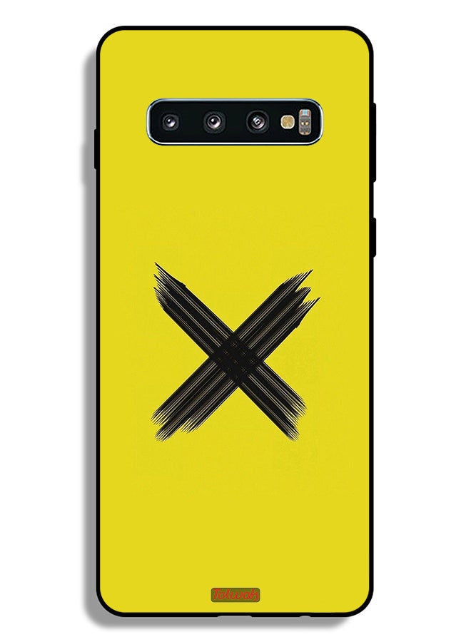 Tolwak Samsung Galaxy S10 Plus Protective Case Cover X Pattern - Image 2