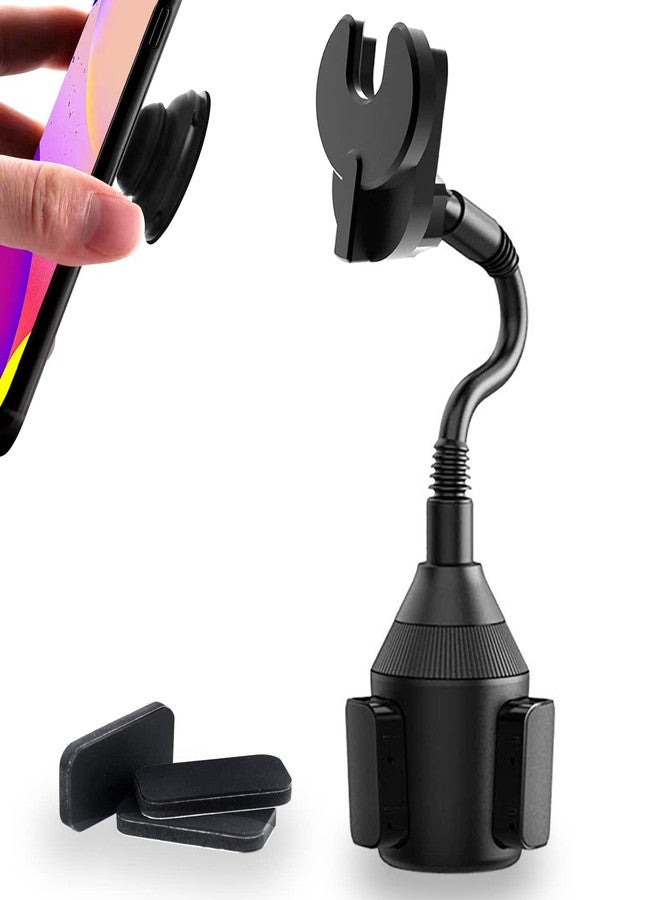 JCWINY Car Phone Holder for Pop Socket, Car Cup Holder Phone Holder Compatible with Popsocket Mount for Car, Flexible Gooseneck Car Mount for Pop Mount Fits iPhone Samgsung and Any Smartphones - Image 1