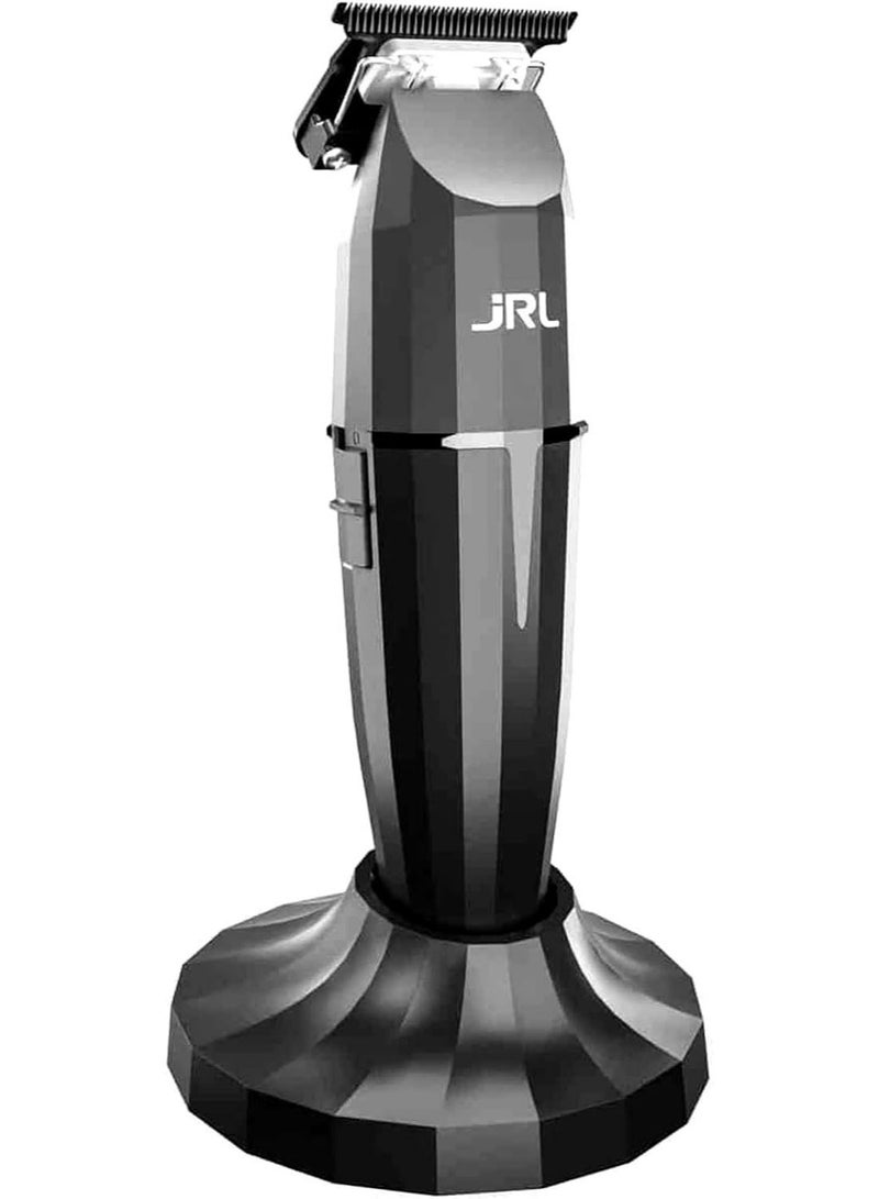 جي آر إل بروفيشنال ماكينة تحديد احترافية لاسلكية JRL Professional Onyx 2020T-B | ترمر حلاقة بشفرة T مكشوفة 360° | ماكينة تشذيب اللحية والشعر | Smart-Clip | قابلة للشحن | أسود - Image 1