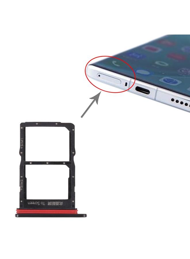 SIM Card Tray + SIM Card Tray for Huawei Nova 8 5G (Black) - Image 4