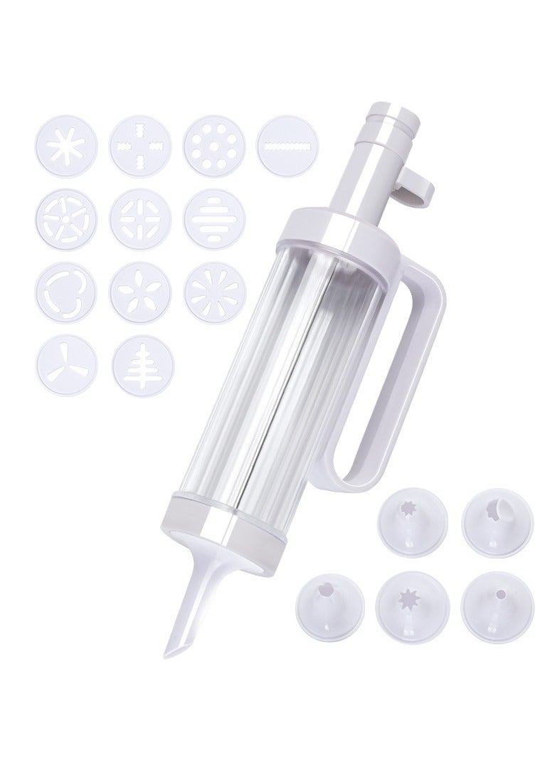 Stainless Steel Cookie Press, Baking Cookie Press, Cookie Press Gun Set with 12 Cookie Cutters, Ideal for DIY Cake Decorating and Baking Supplies - Image 5