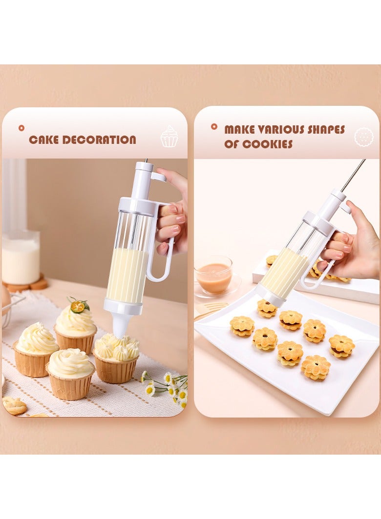 Stainless Steel Cookie Press, Baking Cookie Press, Cookie Press Gun Set with 12 Cookie Cutters, Ideal for DIY Cake Decorating and Baking Supplies - Image 4