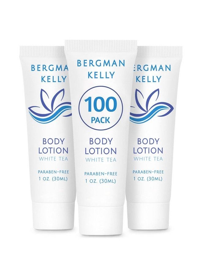 BERGMAN KELLY - Travel Size Lotion (1 Fl Oz 100 Pk White Tea) Delight Your Guests With A Revitalizing And Refreshing Body Lotion Quality Mini And Small Size Guest Hotel Toiletries In Bulk - Image 1