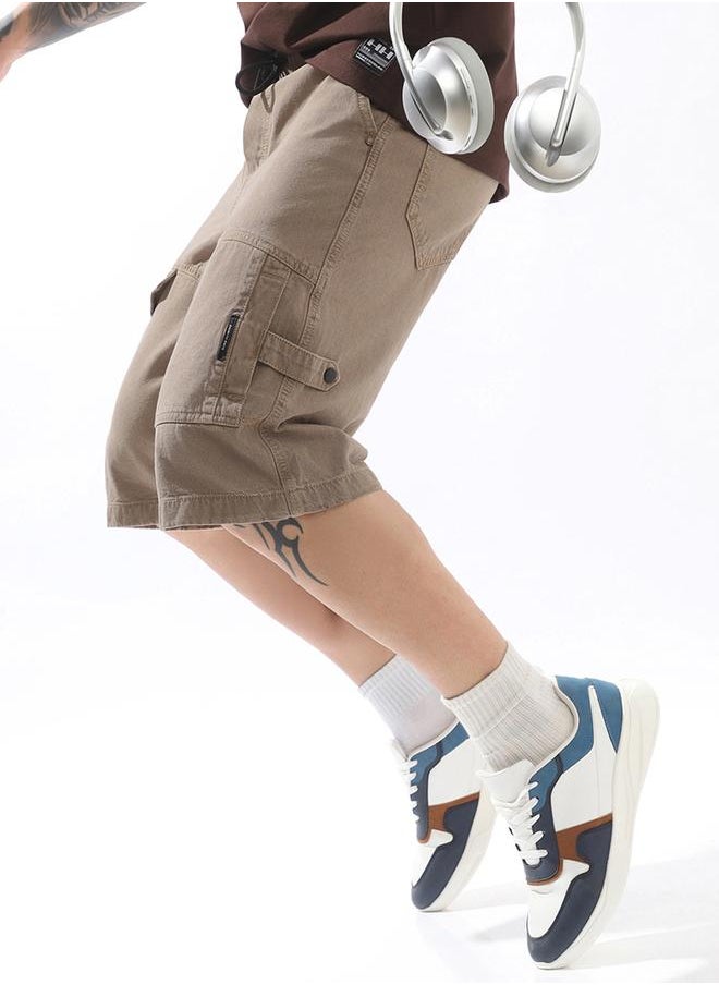 Hubberholme Men Cotton Washed Loose Fit Cargo Shorts  - Image 2