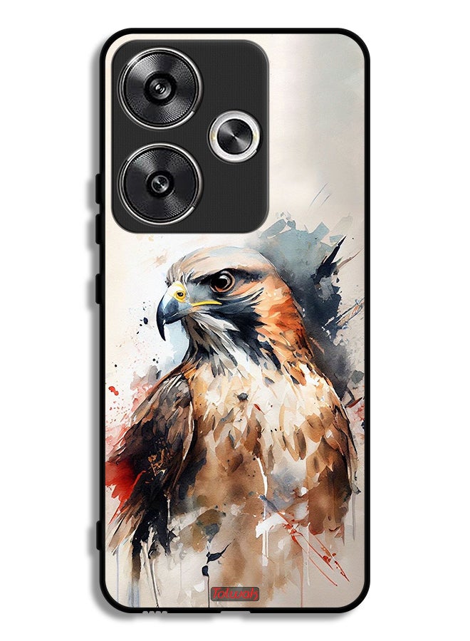 Tolwak Xiaomi Poco F6 5G Protective Case Cover Eagle Abstract Art - Image 1
