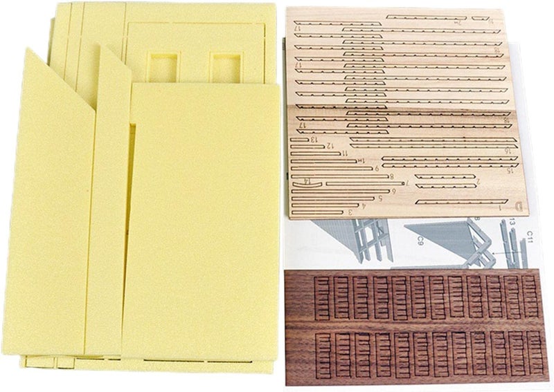 كلاراكو مجموعة نماذج بناء غير مطلية بمقياس 1/35، أطلال منزل على الطراز الأوروبي، ألغاز ثلاثية الأبعاد مصغرة لمواد البناء، نموذج سكة حديد، منظر طبيعي مصغر - Image 1