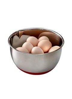 Morlife 20cm Stainless Steel Non-Slip Mixing Bowls with Measurements , Pour Spouts, Tick Marks for Cooking, Baking  - Image 1