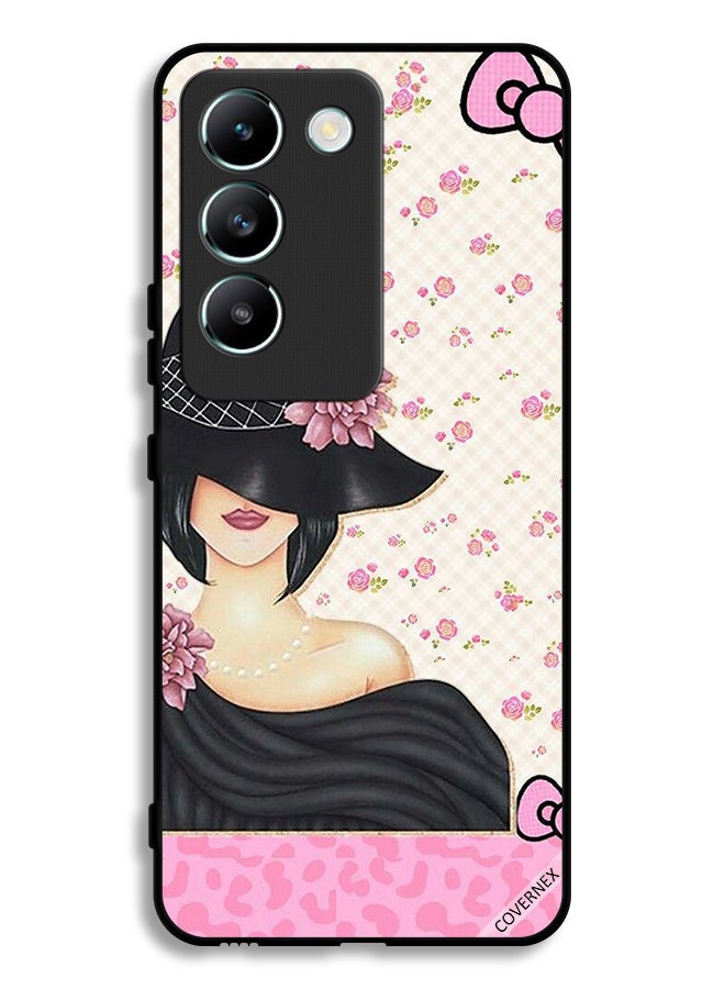 Covernex Vivo V30 Lite 4G Protective Case Cover Hat Girl - Image 1