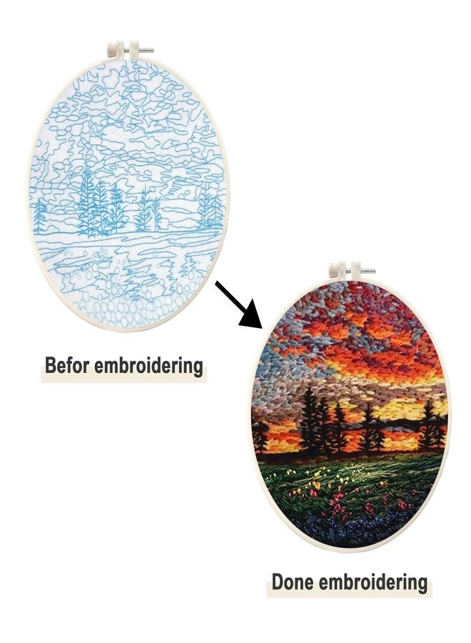Maydear 4 Set Embroidery Stitches Practice Kit, Embroidery Kit for Beginners with Embroidery Patterns, Beginner Hand Embroidery Kit, Embroidery Kits for Adults - Image 5