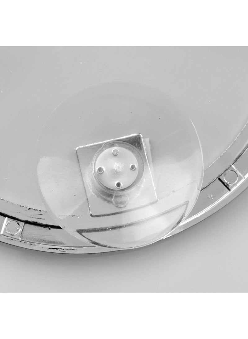 InterDesign iDesign Gia Metal Suction Shower Shaving Mirror for Bathroom  Vanity  Bathtub  Wall  5.75"" x 5.75"" x 0.75""  Chrome  - Image 5