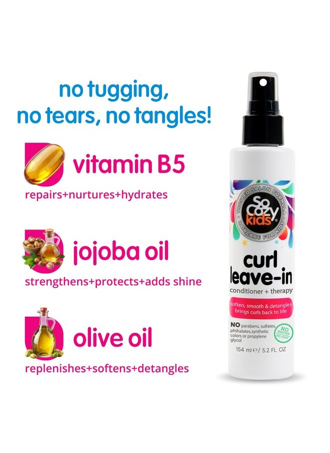 SO COZY So Cozy Leave In Conditioner Spray (8 Fl Oz) Paraben-Free Detangler for Kids' Curly Hair, Deep Conditioner & Tangle-Free Curls, Gentle & Nourishing with Keratin, Vitamin B5, Olive Oil & Jojoba Oil  - Image 3