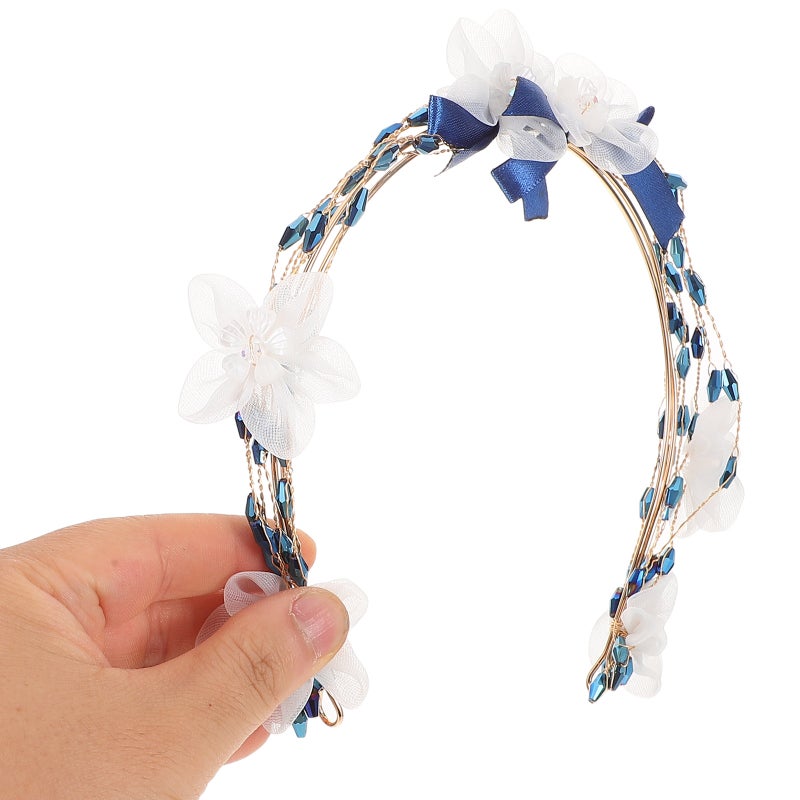 Flower Bridal Headpieces Wedding Hair Vine Crystal Bridal Leaf Hair Accessories Wedding Headpiece Accessories - Image 2