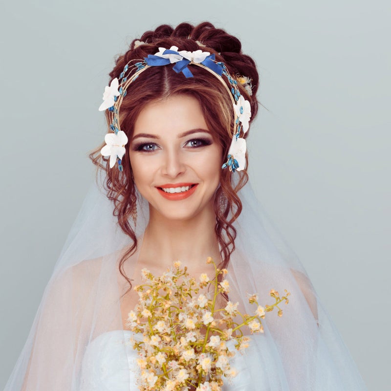 Flower Bridal Headpieces Wedding Hair Vine Crystal Bridal Leaf Hair Accessories Wedding Headpiece Accessories - Image 5