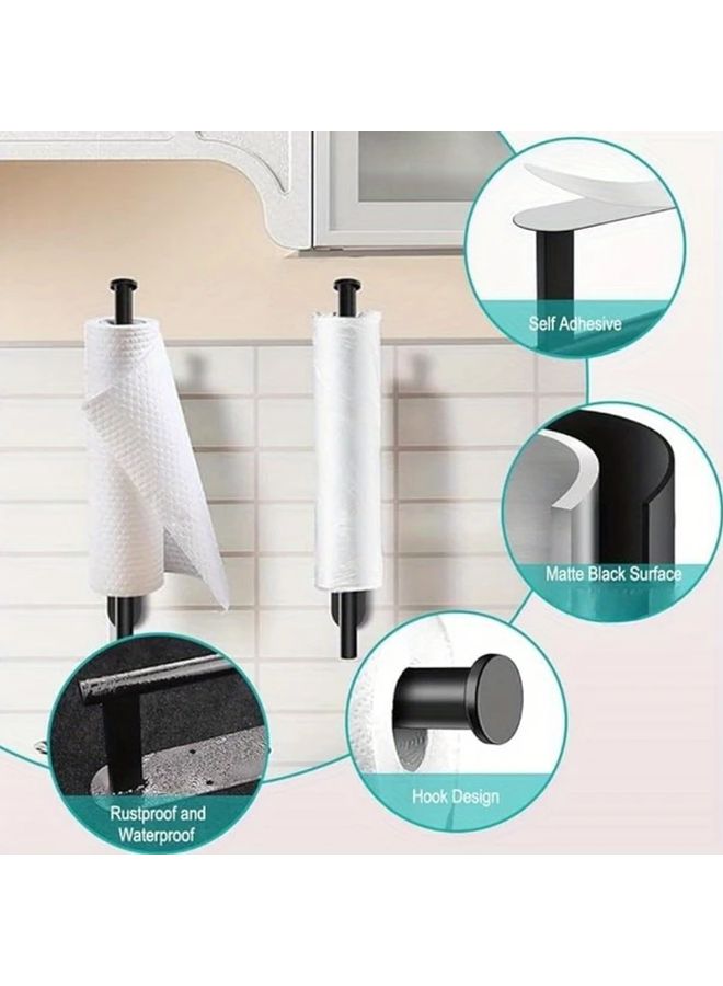 Stainless Steel Paper Towel Holder Wall Mount Under Cabinet 1 Pack Silvery - Image 4