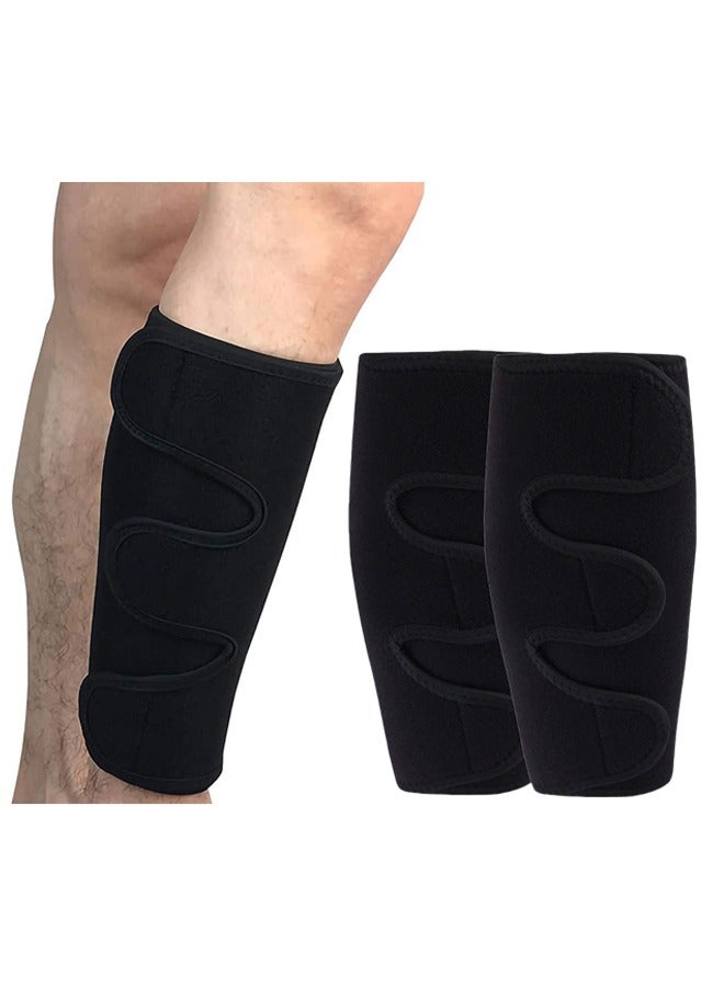 1 Pair Shin Splint Compression Sleeve for Swelling, Edema, Hiking, Training, Adjustable Calf Support, Shin Brace for Men and Women - Image 1