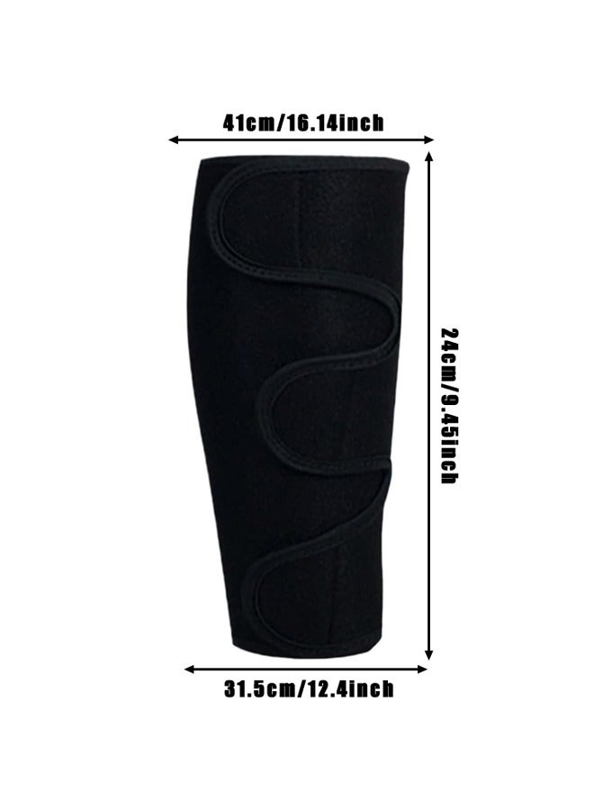 1 Pair Shin Splint Compression Sleeve for Swelling, Edema, Hiking, Training, Adjustable Calf Support, Shin Brace for Men and Women - Image 2