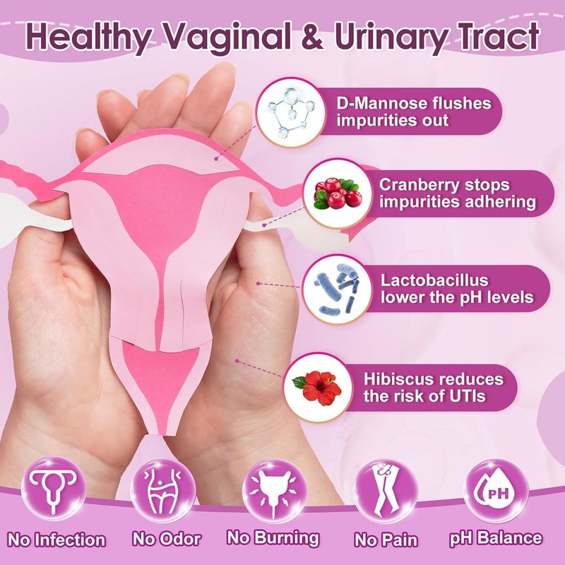NATURE TARGET Probiotics for Women 100 Billion CFUs Probiotic with Digestive Enzymes  Prebiotics Vaginal Probiotics with Cranberry for Urinary Tract Health pH Balance 180 Veggie Capsules - Image 2