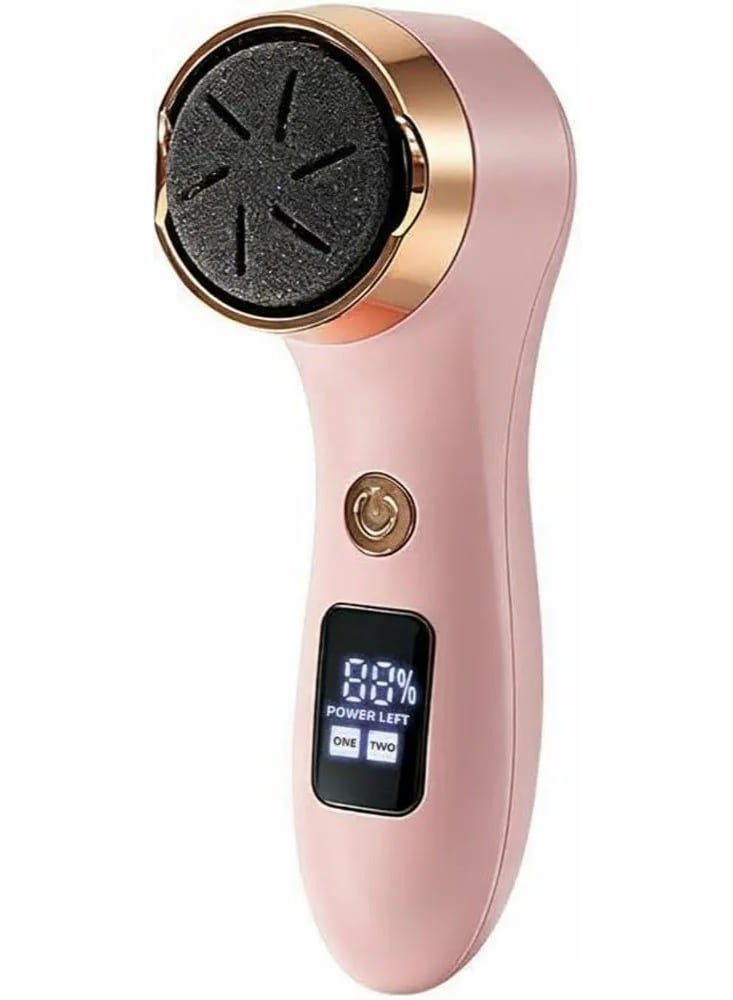Rechargeable Electric Foot Callus Remover – Portable Pedicure Tool with LED Display & Dual Speed, Pink Color, Electric Foot Grinder 2 Speeds - Image 1