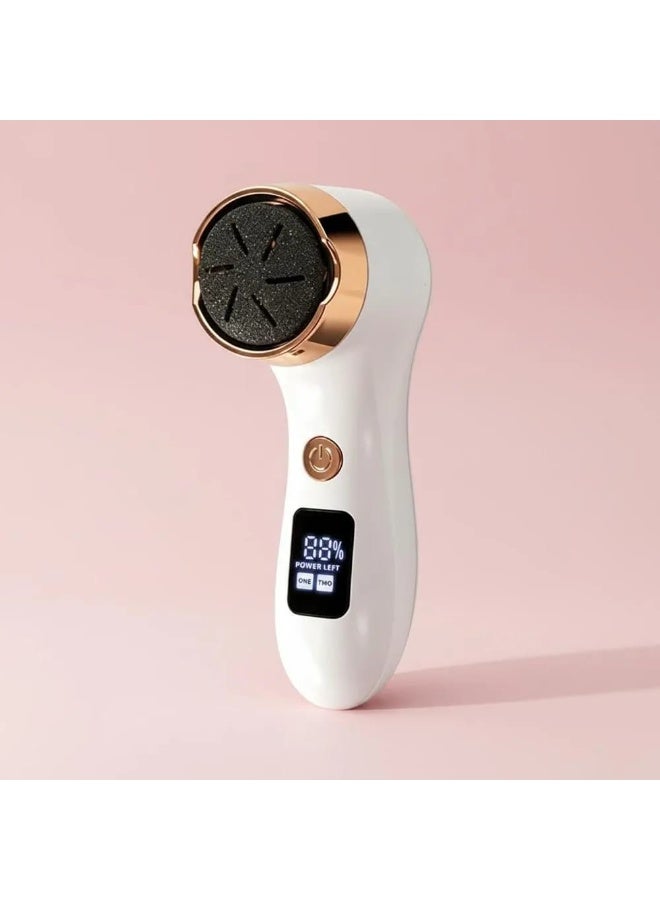 Rechargeable Electric Foot Callus Remover – Portable Pedicure Tool with LED Display & Dual Speed, Pink Color, Electric Foot Grinder 2 Speeds - Image 4
