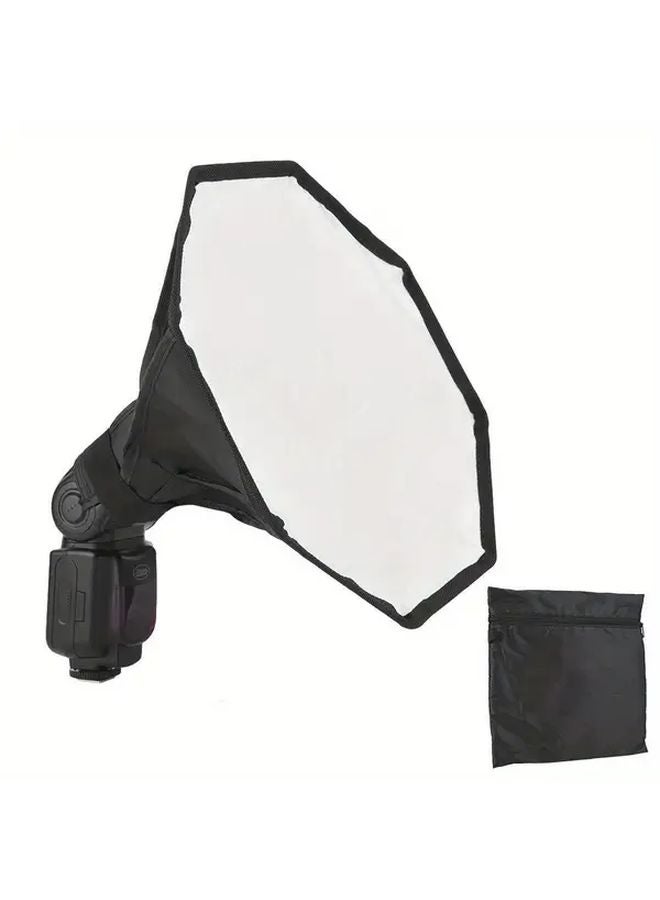 11 8 Inch 30cm Octagonal Portable Softbox For Speedlite Detachable Collapsible With Storage Pouch - Image 2