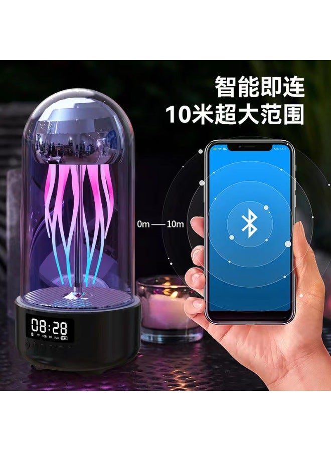 نيوترل مكبر صوت بلوتوث ذكي مزين بإضاءة متغيرة الألوان على شكل قنديل بحر ملون - الجيل الثاني - صوت ستريو محمول - Image 2