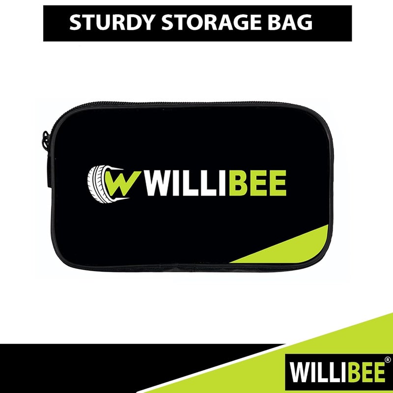 WILLIBEE 6-in-1 Tool Set, Black Tubeless Tyre Puncture Repair Kit for Car, Bike, Scooter & SUV (with Storage Bag) | Universal Emergency Tyre Fix Tool Set, Flat Tire Puncher Repair Kit. - Image 3