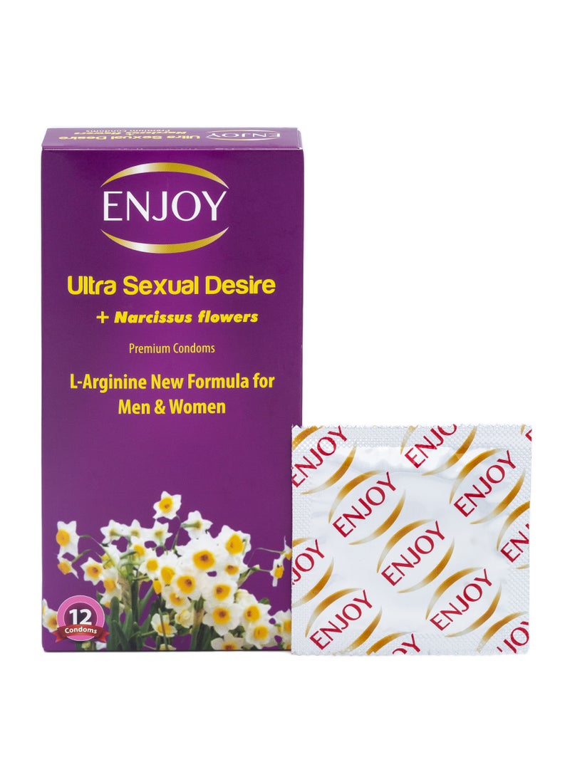 ENJOY Narcissus Flowers Premium Condoms 24 Pcs - Image 2