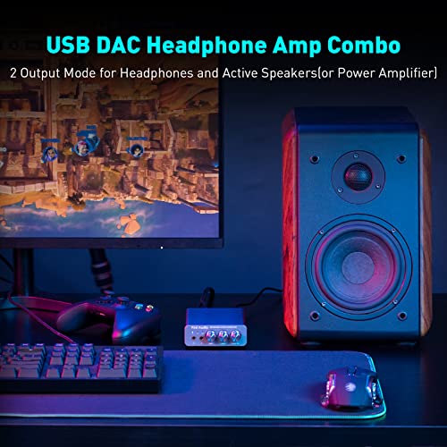 Fosi Audio K5 Pro Gaming DAC Headphone Amplifier Mini Hi-Fi Stereo Digital-to-Analog Audio Converter USB Type C/Optical/Coaxial to RCA/3.5MM AUX for PS5/PC/MAC/Computer - Image 5