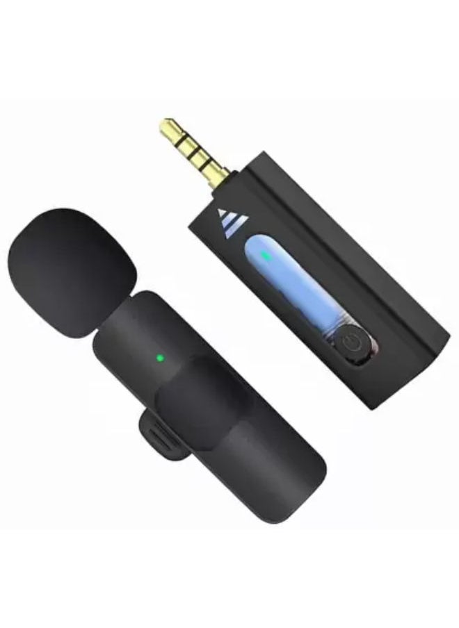 Wireless Microphone Record Microphone K35 2.4Ghz Smart Noise Cancelling Mini Portable Lavalier Mic On Live Streaming For Android Mobile 3.5mm