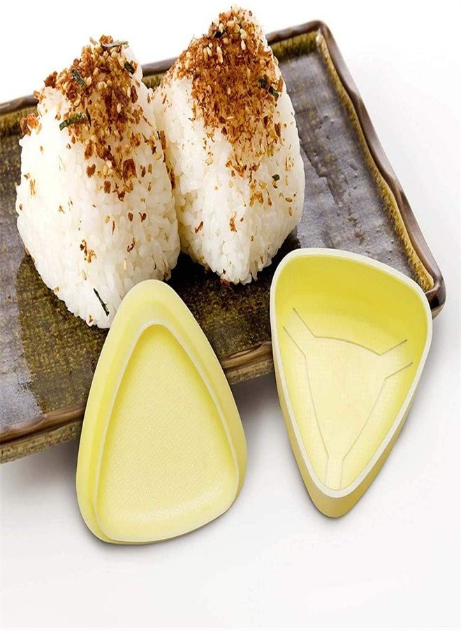 joyzzz - Rice Ball Mold Triangular, 2 Pieces Rice Ball Mold Maker, 2 Sizes Triangular Sushi Molds and 1 Piece Rice Spoon for Bento or Japanese Box Bento Kids Bento Home Kitchen DIY Nori Rice Bento - Image 1