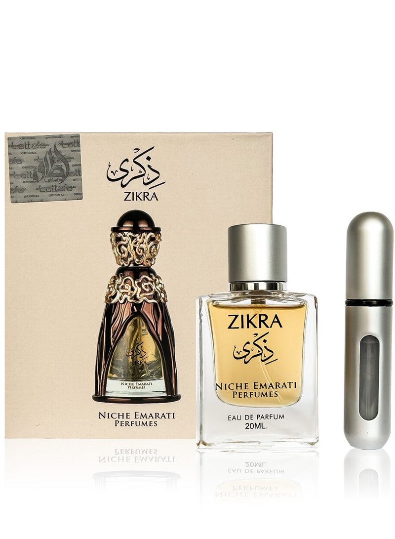 ZIKRA EDP 20ML WITH REFILLER