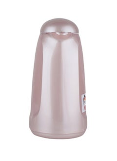 Valk -3 Vacuum Thermose With Push Cover Double Wall Glass With Push Cover 1.0 Liter  Wide Mouth With Anti-Leakage Cap Double Walled  Metallic Pink Color  - Image 4