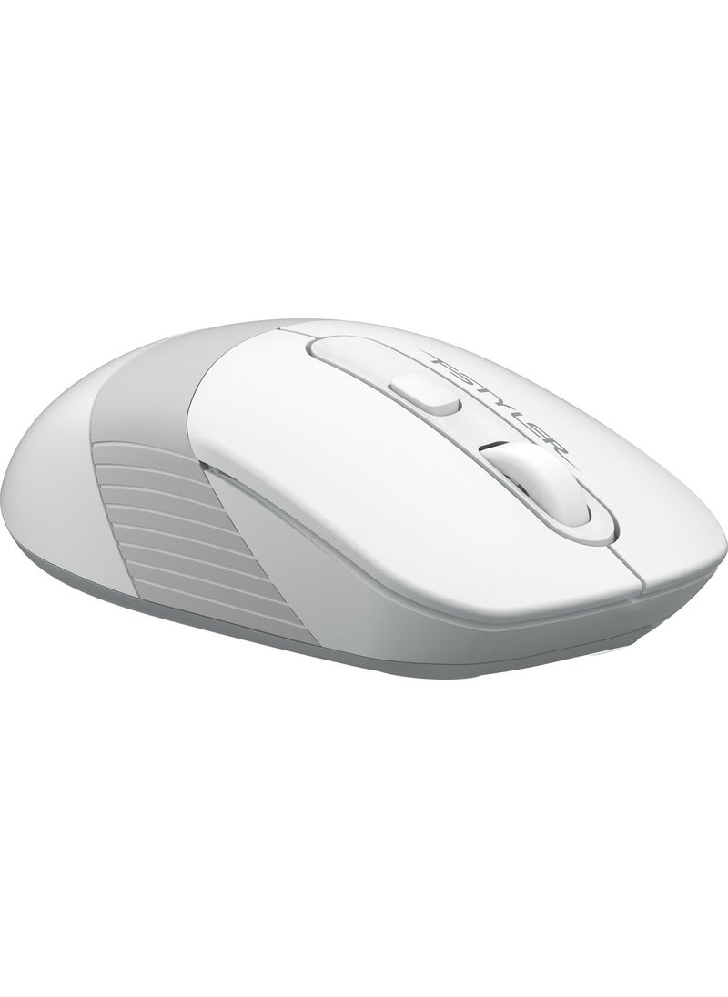 A4TECH FG10 Nano Receiver Wireless Optical 2000DPI Energy Saving Mouse - White  - Image 4