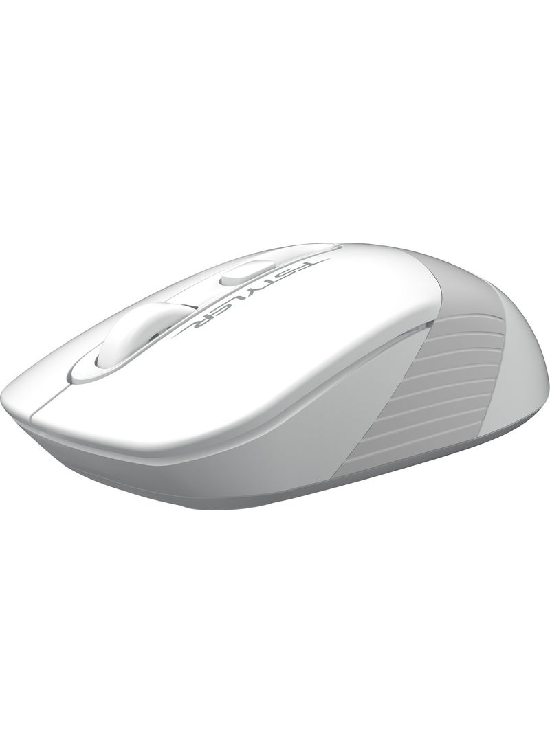 A4TECH FG10 Nano Receiver Wireless Optical 2000DPI Energy Saving Mouse - White  - Image 3