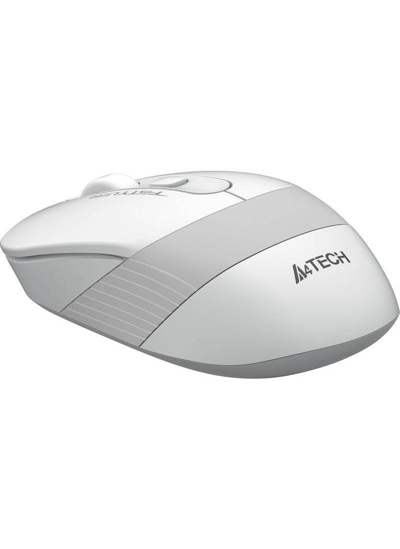 A4TECH FG10 Nano Receiver Wireless Optical 2000DPI Energy Saving Mouse - White  - Image 5
