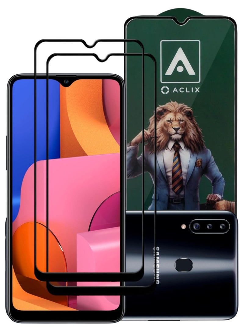 ACLIX 2 Pieces Antistatic ESD Dustproof Premium Quality High Definition Tempered Glass Screen Protector Designed For Samsung Galaxy A20s - Image 1
