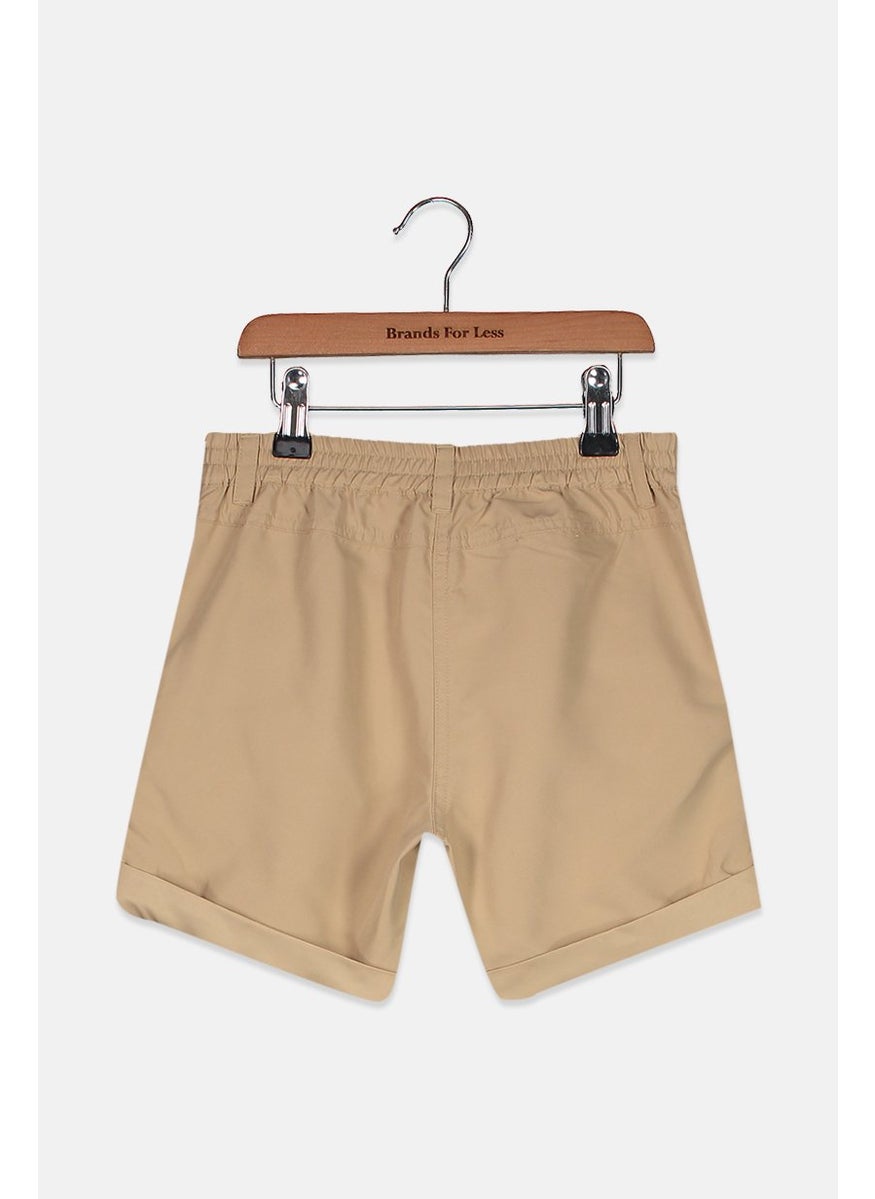 Tchibo Kid Girls Plain Basic Short, Light Brown  - Image 2