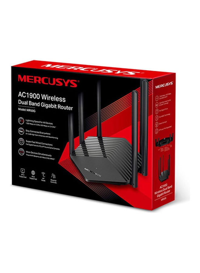 MERCUSYS Wireless Dual Band Gigabit Router AC1900, MR50G, - Image 3